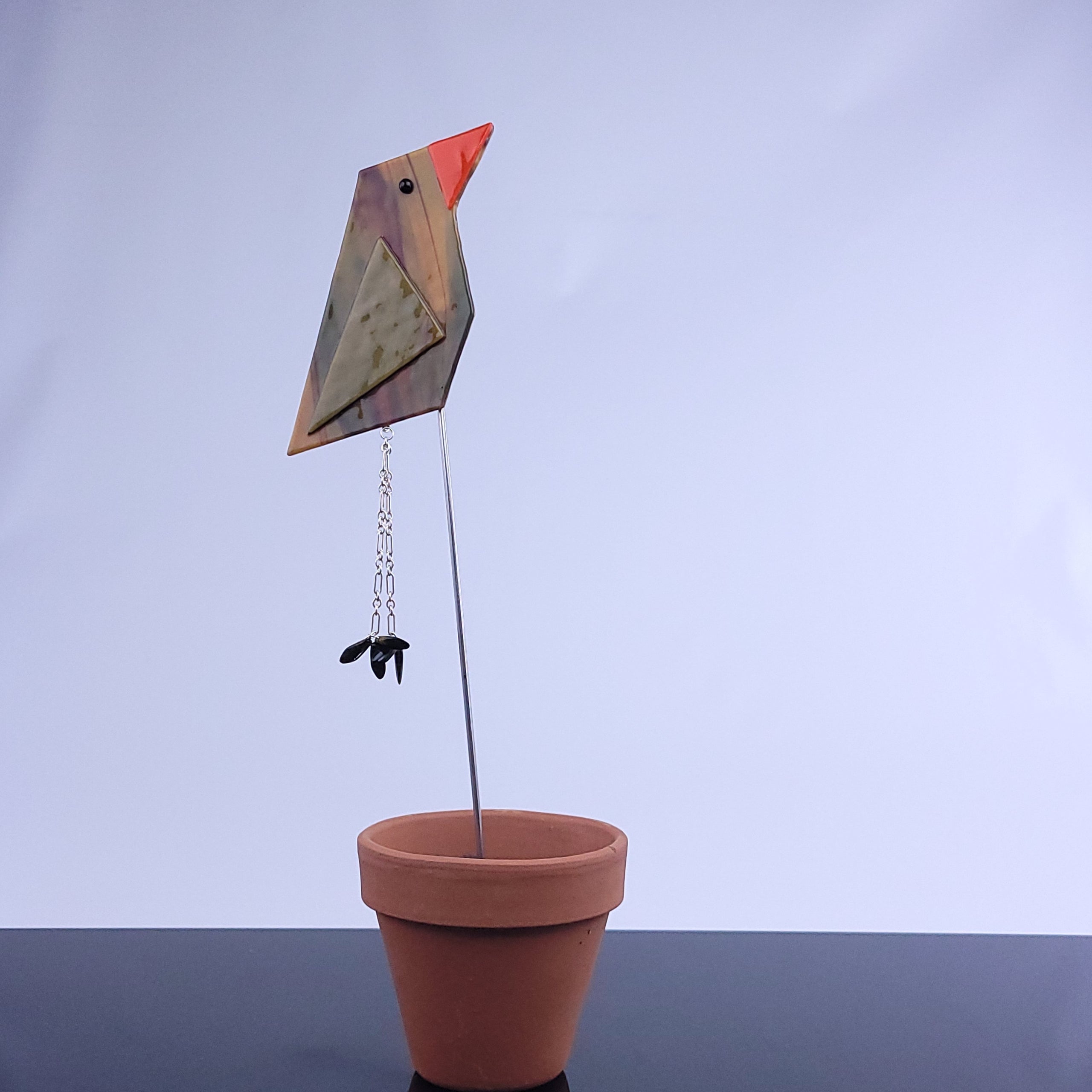 Sf bird garden stakes gg third degree glass factory