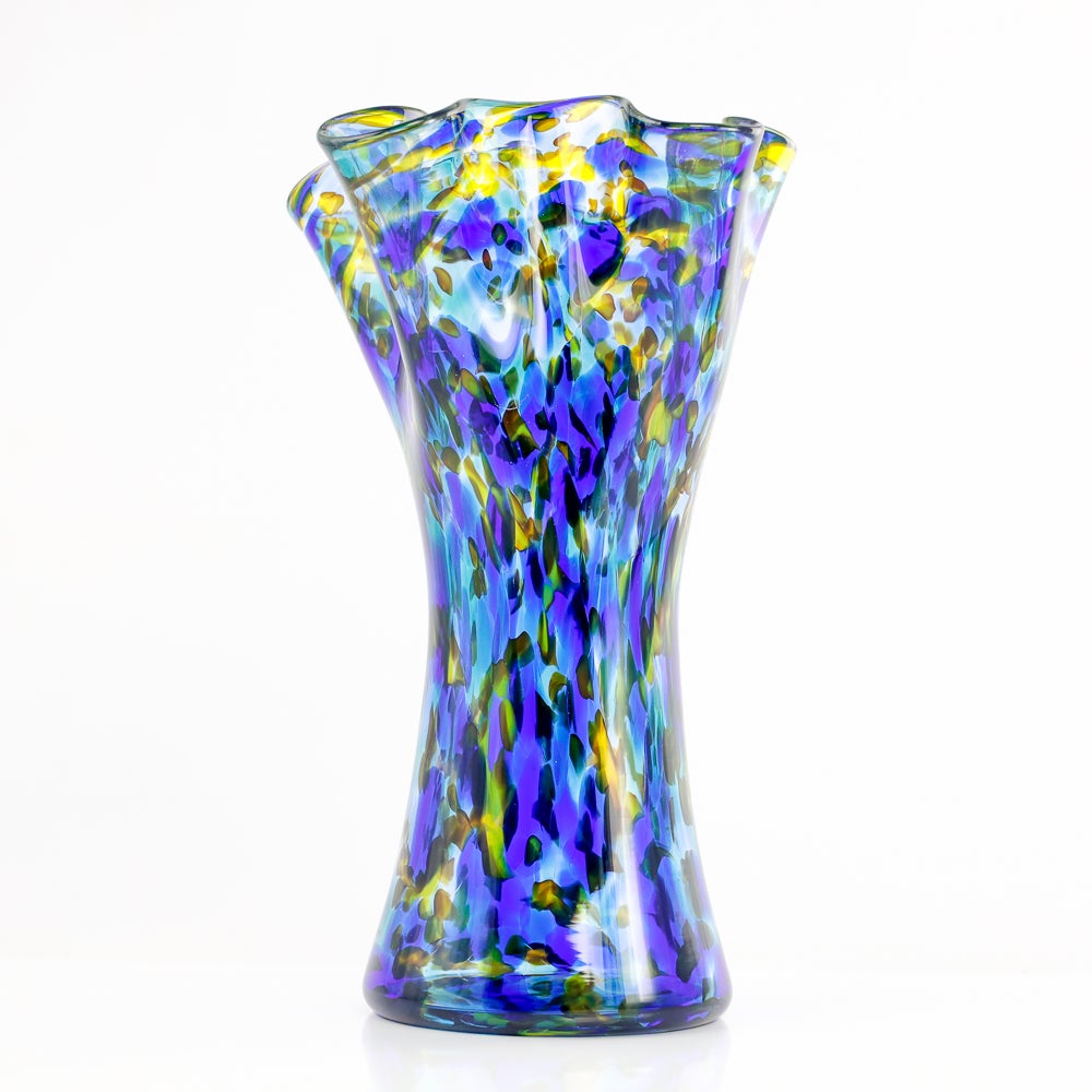 Unity ceremony fluted vase wedding glass art third degree glass factory